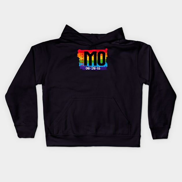 Missouri Gay Marriage Kids Hoodie by Blood Moon Design